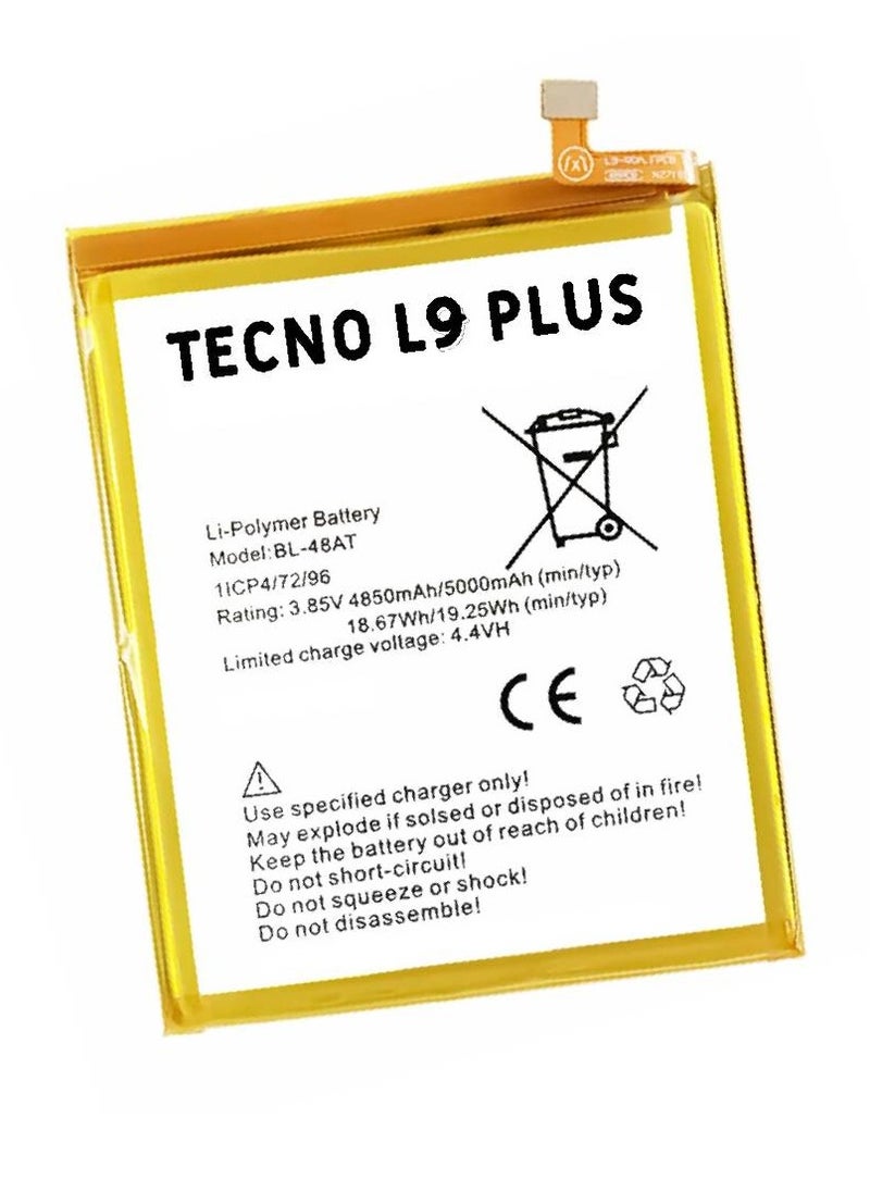 HYX - Replacement High Quality Original Battery For Tecno L9 Plus - Image 1