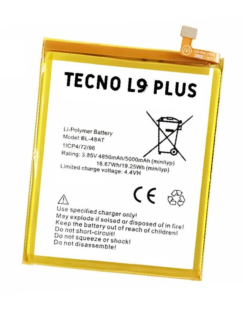 HYX - Replacement High Quality Original Battery For Tecno L9 Plus - Image 1