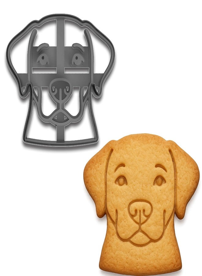 Mighty Gadget Labrador Retriever Head Cookie Cutter & Stamp - 4x3.38", Pet Treat & Cookie Making Mold (Random Color) - Image 1