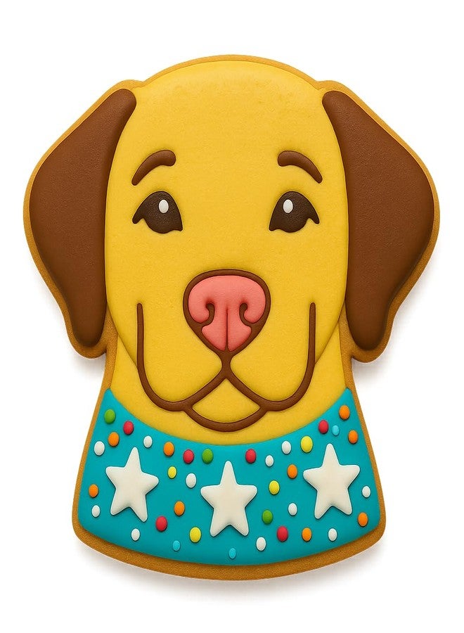 Mighty Gadget Labrador Retriever Head Cookie Cutter & Stamp - 4x3.38", Pet Treat & Cookie Making Mold (Random Color) - Image 3