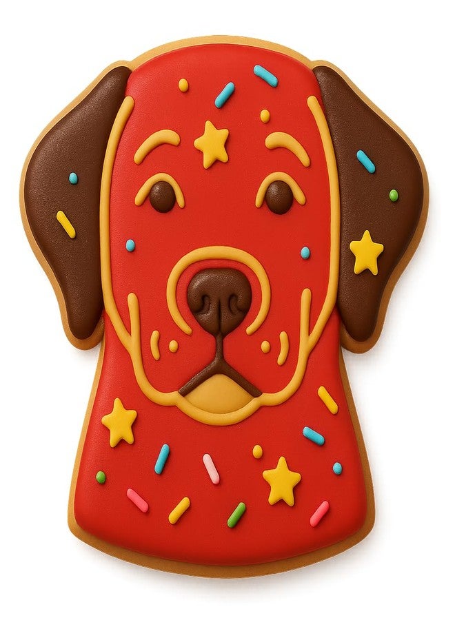 Mighty Gadget Labrador Retriever Head Cookie Cutter & Stamp - 4x3.38", Pet Treat & Cookie Making Mold (Random Color) - Image 4