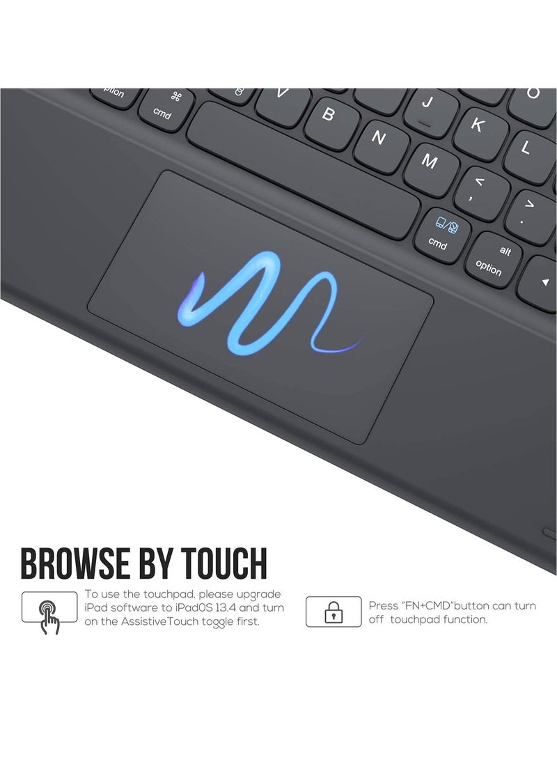 ELTRAZONE Keyboard Case for iPad 10.2 9th Generation 2021/ 8th Gen 2020/ 7th Gen 2019, Wireless Magnetically Detachable Keyboard and Stand Folio Case for 10.2" iPad 9th/8th/7th, Auto Sleep/Wake - Image 2