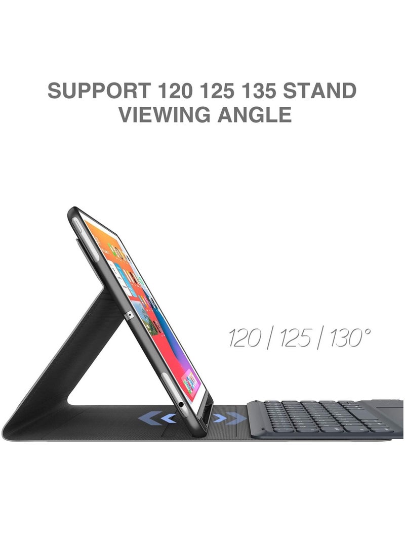 ELTRAZONE Keyboard Case for iPad 10.2 9th Generation 2021/ 8th Gen 2020/ 7th Gen 2019, Wireless Magnetically Detachable Keyboard and Stand Folio Case for 10.2" iPad 9th/8th/7th, Auto Sleep/Wake - Image 4