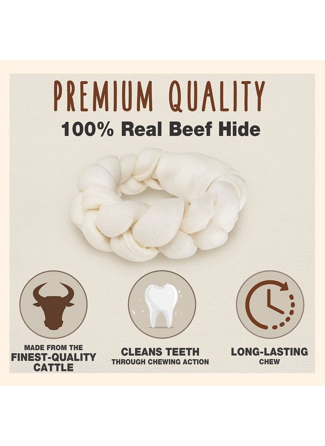Cadet Cadet Premium Grade Beef Hide for Dogs, Long Lasting Rawhide Donut Bone, Single Ingredient Dog Chews, 8 Inch (1 Count)  - Image 2