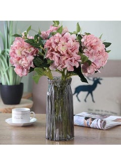 HOME TASTE TOMSUN Modern Large Clear Glass Vases Flower Vase for Desktop Decoration  - Image 1