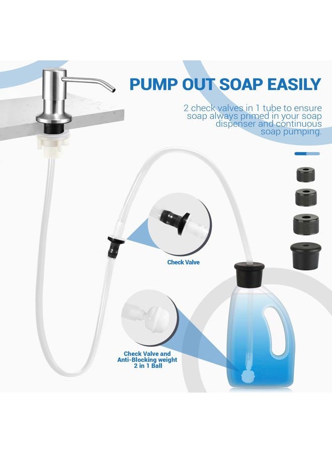 Yofidra Sink Soap Dispenser Tube Kit 47” With Upgraded Check Value Never Fill the Little Bottle Again - Image 4