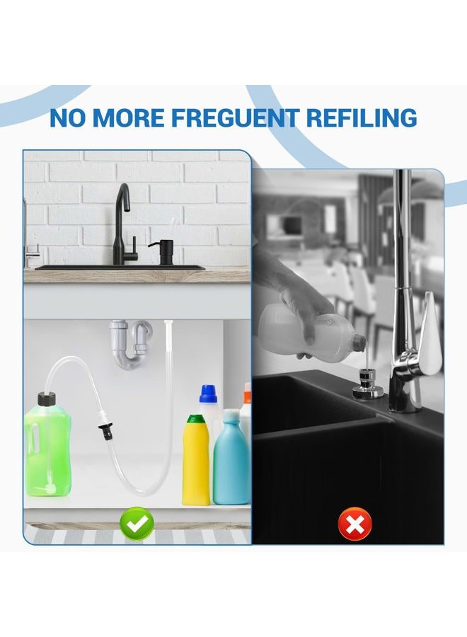 Yofidra Sink Soap Dispenser Tube Kit 47” With Upgraded Check Value Never Fill the Little Bottle Again - Image 2