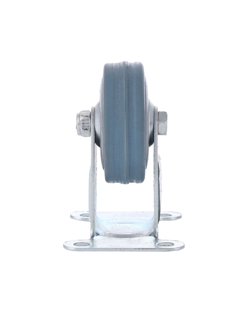 BMB tools 2-Piece 75mm Grey Rubber Caster - Rigid - Plate  - Image 4