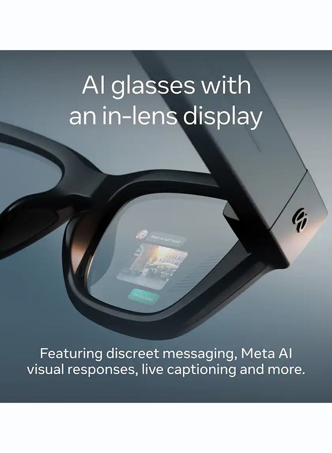 ميتا Meta - Ray-Ban Display & Neural Band | AI glasses with in-lens display, Standard Size 2, Black - Image 2