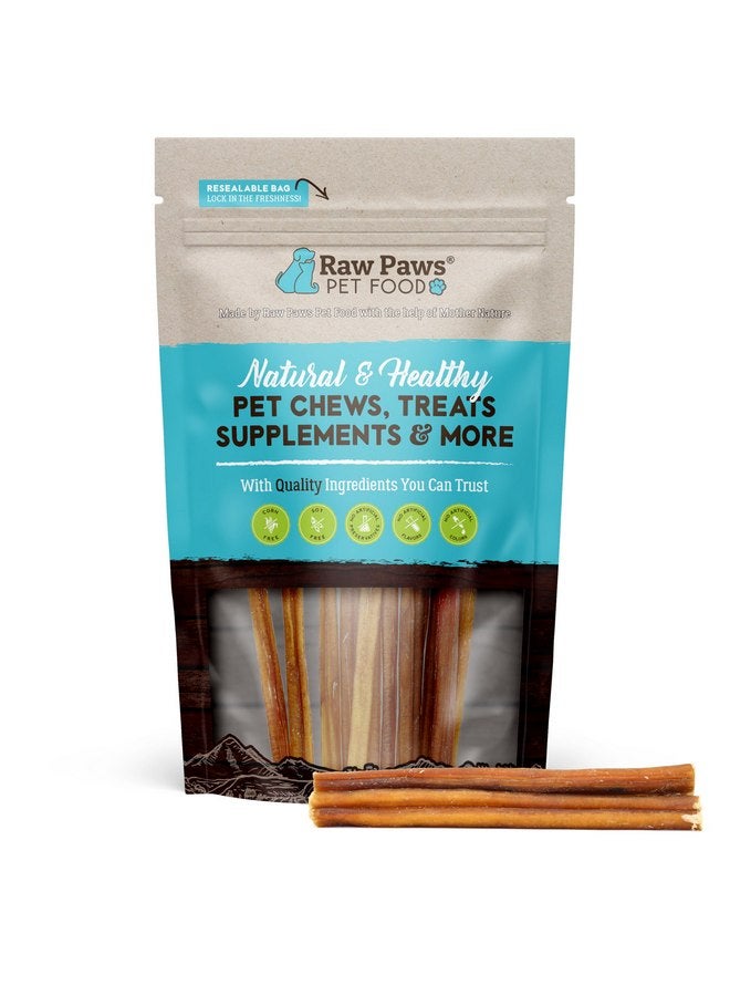 Raw Paws Thin Bully Sticks for Small Dogs, 6" (15 Pack) - Low Odor Bully Sticks for Puppies - Free-Range Pizzle Sticks for Dogs - Dog Bully Sticks for Dogs - Puppy Bully Sticks - Bully Bones - Image 1
