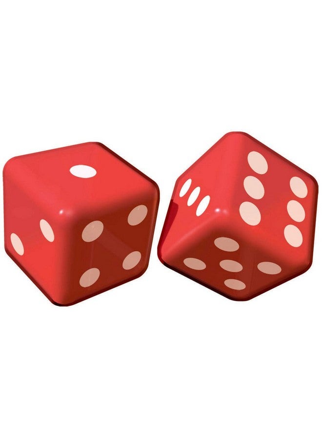Amscan Fun Red Inflatable Dice Decorations - 12" x 12" (2 Count) - Perfect for Events, Casino Nights & Game Rooms