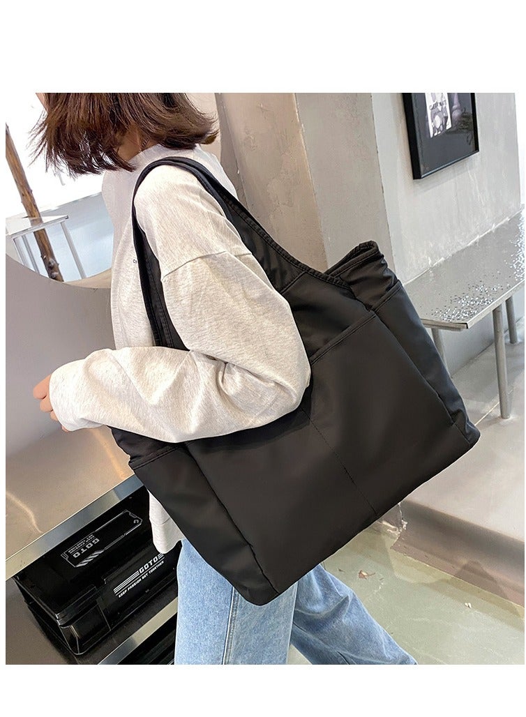Multi Pocket Tote Shoulder Bag Multi-function Nylon Shoulder Handbag Travel Purse Bags  - Image 3