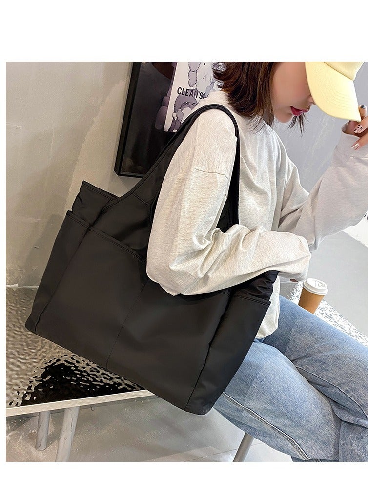 Multi Pocket Tote Shoulder Bag Multi-function Nylon Shoulder Handbag Travel Purse Bags  - Image 4