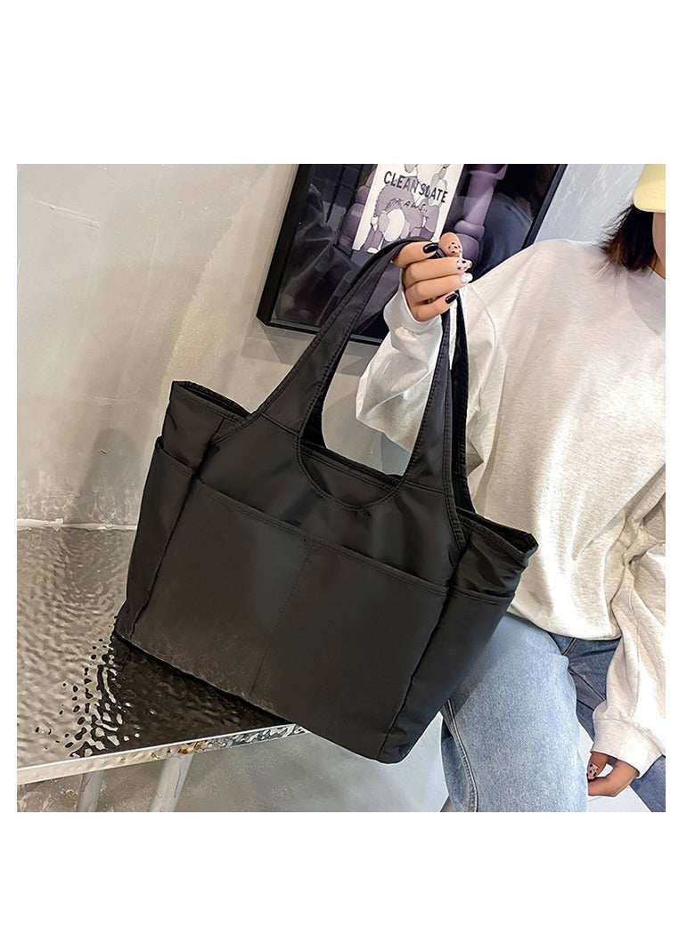 Multi Pocket Tote Shoulder Bag Multi-function Nylon Shoulder Handbag Travel Purse Bags  - Image 5
