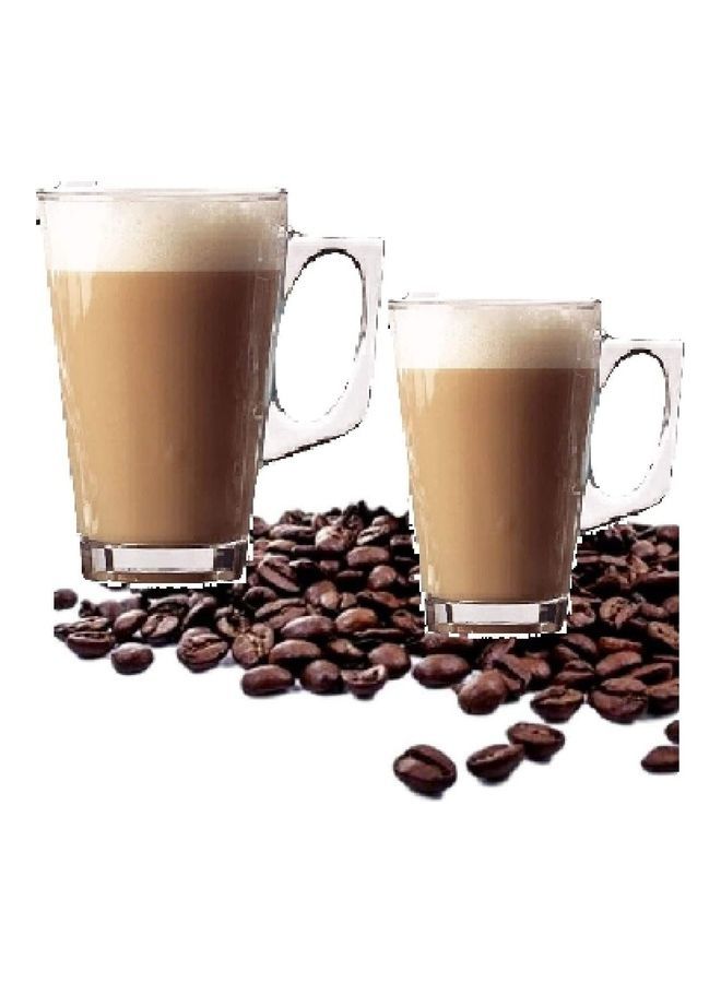 NIBEMINENT Latte Coffee Cups Clear - Image 1