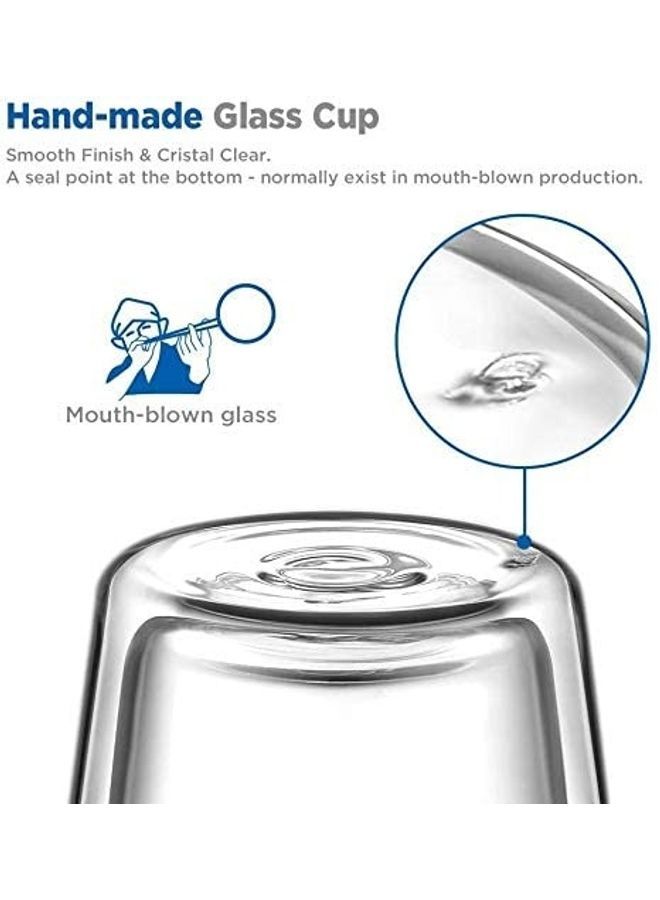 NIBEMINENT Latte Coffee Cups Clear - Image 2