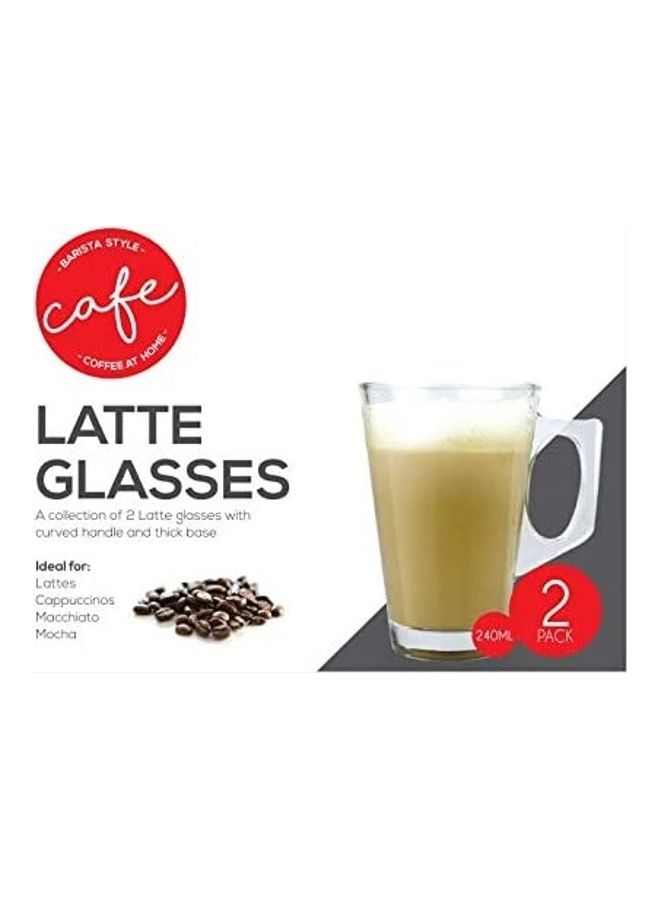 NIBEMINENT Latte Coffee Cups Clear - Image 3