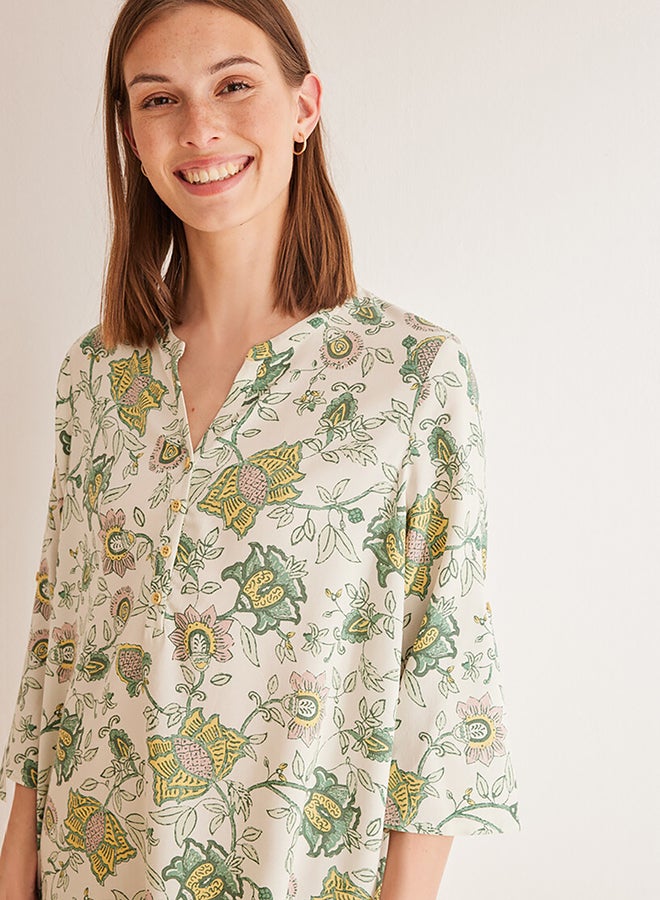 women'secret Floral Beach Cover-Up  - Image 4
