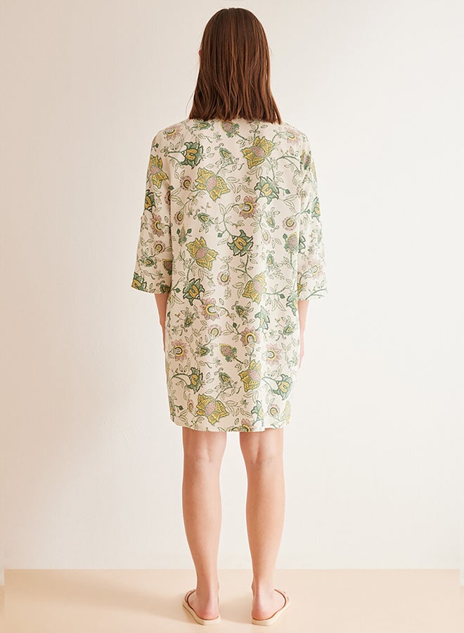 women'secret Floral Beach Cover-Up  - Image 2