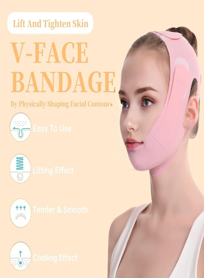 ZTOCOZ Silicone V Face Mask for Face Lift & 3 Pairs Under Eye Mask for Puffy Eyes | Facial Slimming Bandage for Chin & Cheek | Double Chin Reducer for Women & Men | Skin Tightening Belt for Slim Lift - Image 3