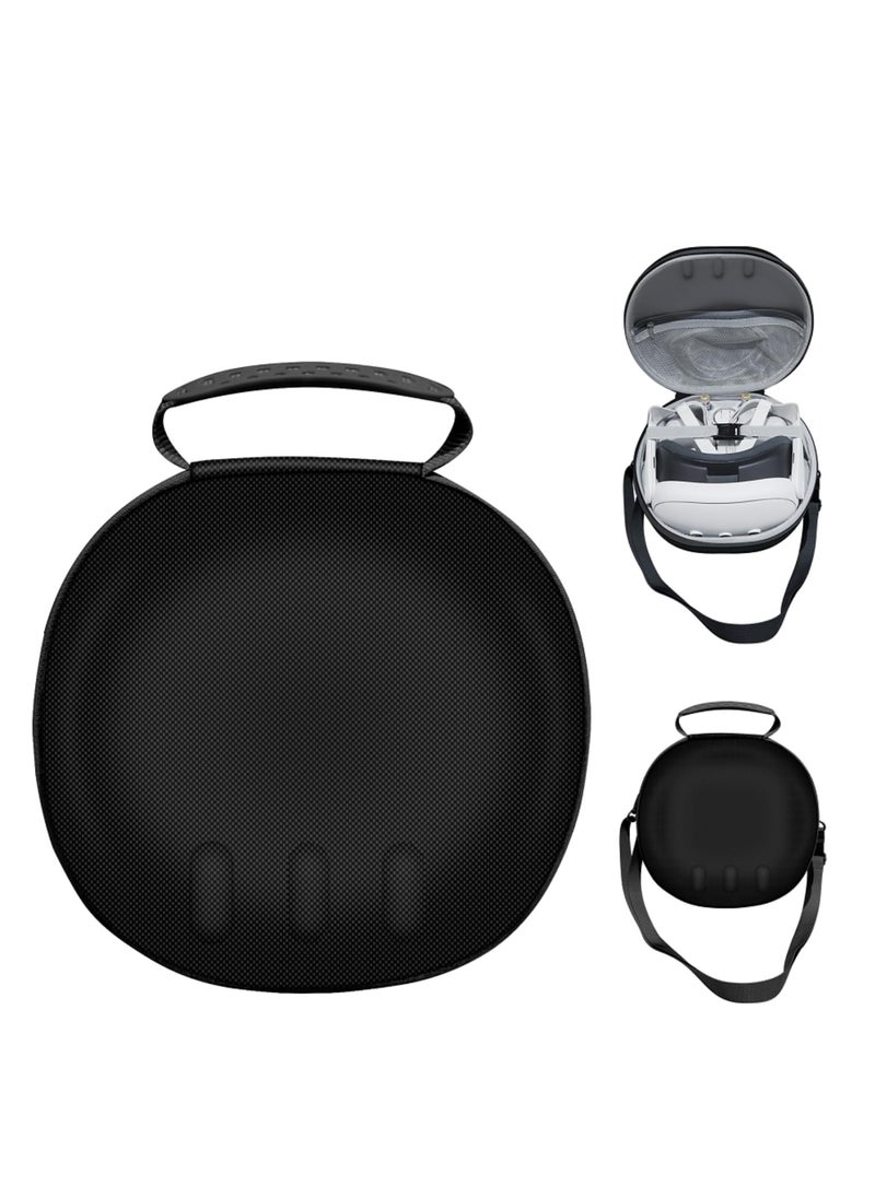 Generic HardShell Storage Bag Portable Hard Carry Bag Shockproof Anti-Scratch With Shoulder Strap for Meta Quest3 VR Glasses Accessories (Black)  - Image 1