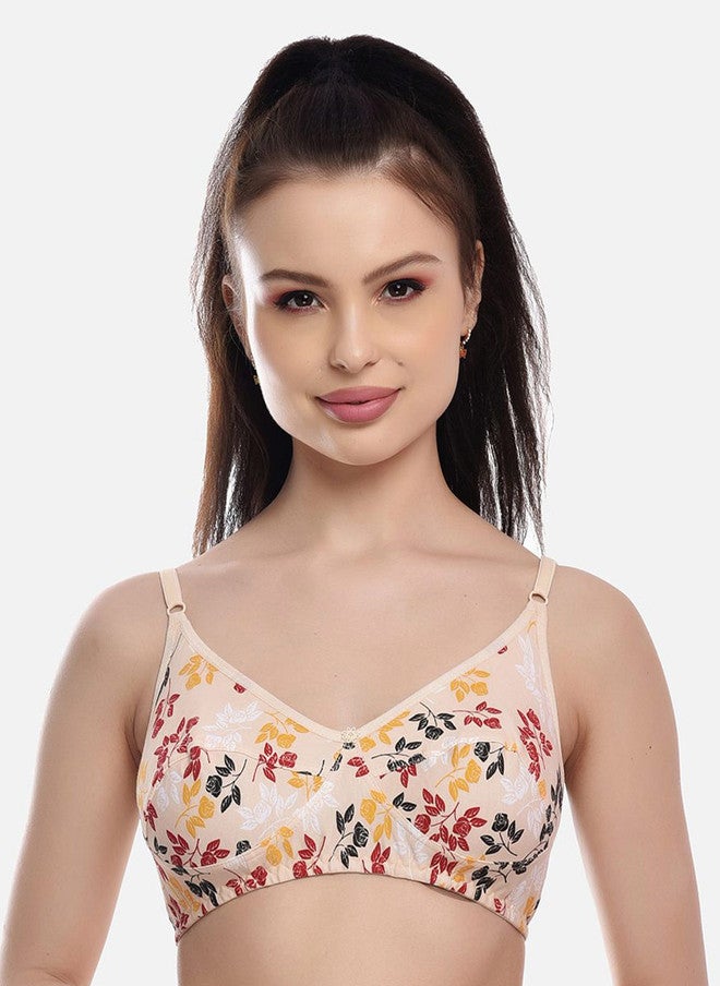 FIMS Women Pack of 3 Floral Printed Bra Full Coverage - Image 2