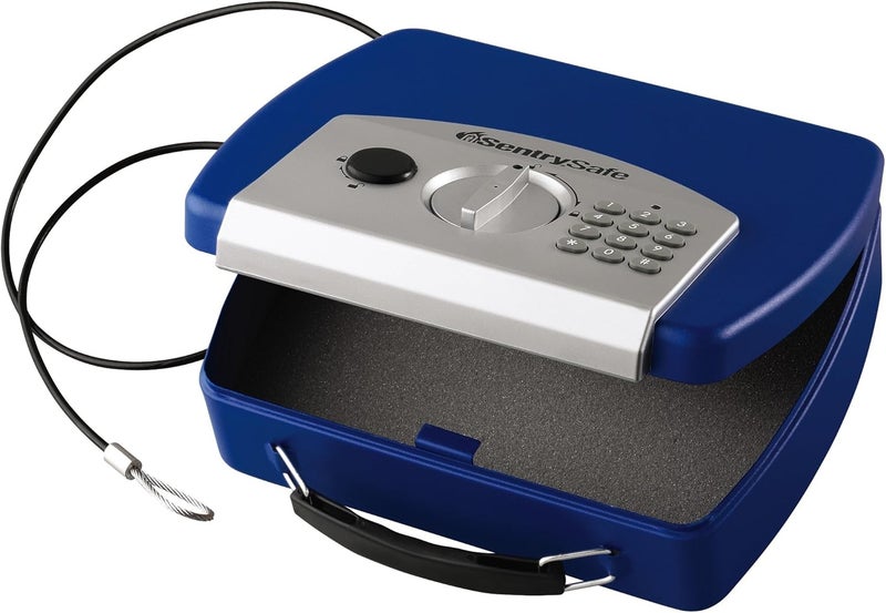 SentrySafe P008Ebl Electronic Compact Safe - 0.08 Cubic Feet, Blue - Image 2