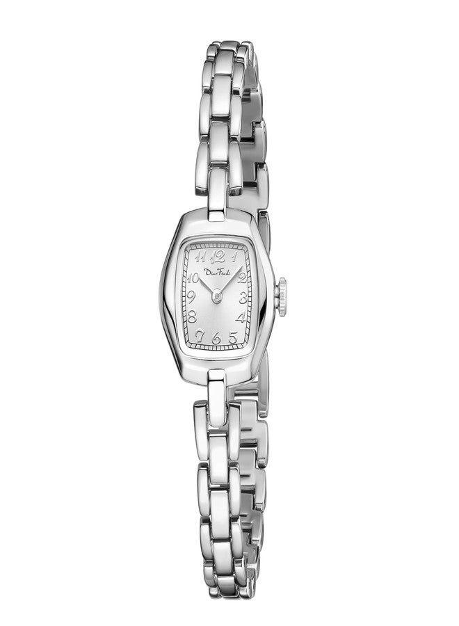 Diaofendi Small Gold Women's Watch,Stainless Steel Band Vintage Ladies Womens Gold Watch Luxury Bracelet Tools Included,Water Resistant (Silver-Silver Surface) - Image 1