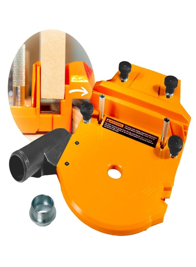 POWERTEC Router Dado Jig for Precision Dado Cuts | Adjustable Fence, Built-In Dust Collection | Compatible with POWERTEC & Most Major Brand Guide Rails, Edge Clamps, and Routers (71923) - Image 1