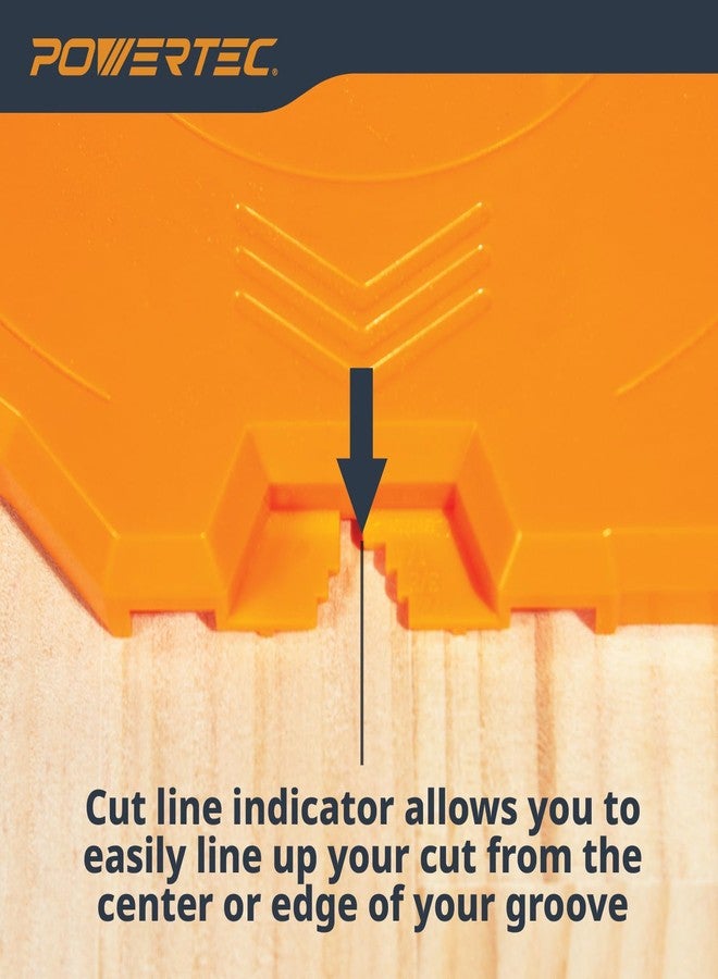 POWERTEC Router Dado Jig for Precision Dado Cuts | Adjustable Fence, Built-In Dust Collection | Compatible with POWERTEC & Most Major Brand Guide Rails, Edge Clamps, and Routers (71923) - Image 5