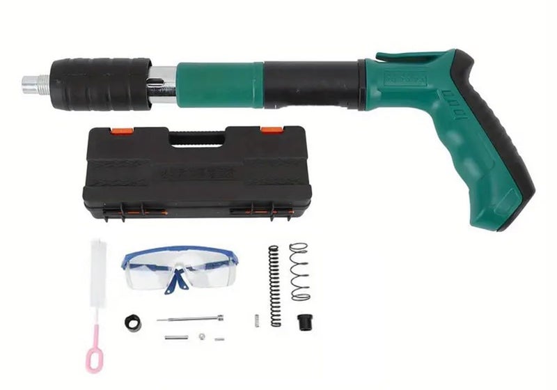 POPLEY Concrete Nail Gun Kits Manual Steel Nail Gun Mini Portable Nail Shooting Machine Wall Fastening Power Tool for Household Decor - Image 1