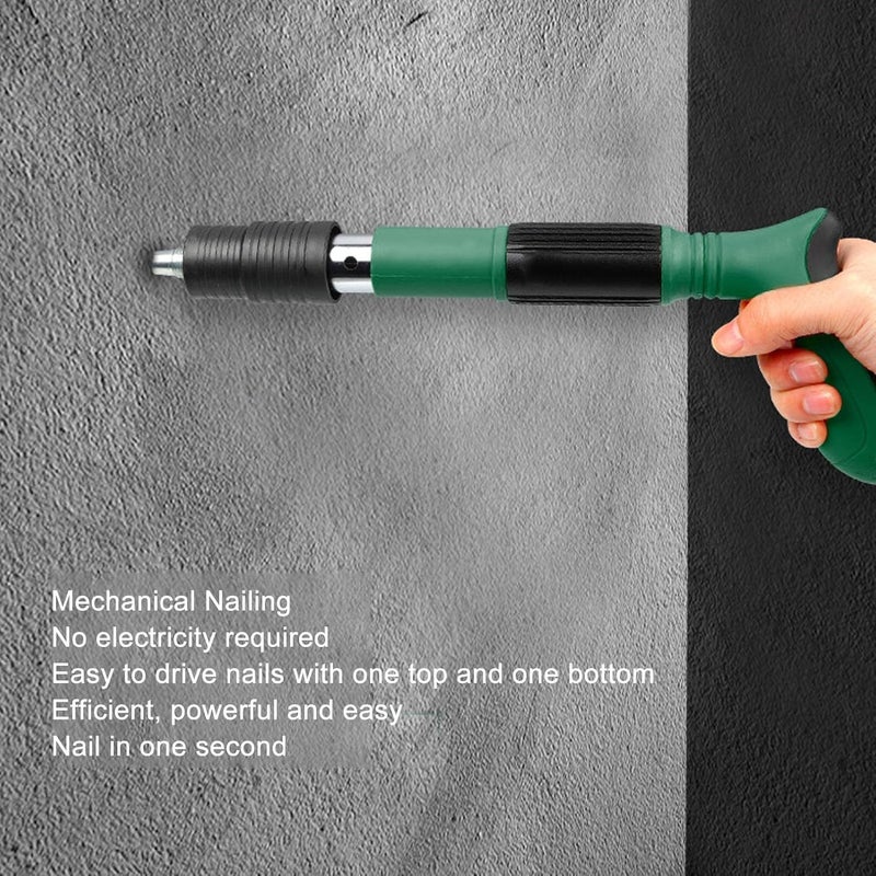 POPLEY Concrete Nail Gun Kits Manual Steel Nail Gun Mini Portable Nail Shooting Machine Wall Fastening Power Tool for Household Decor - Image 3