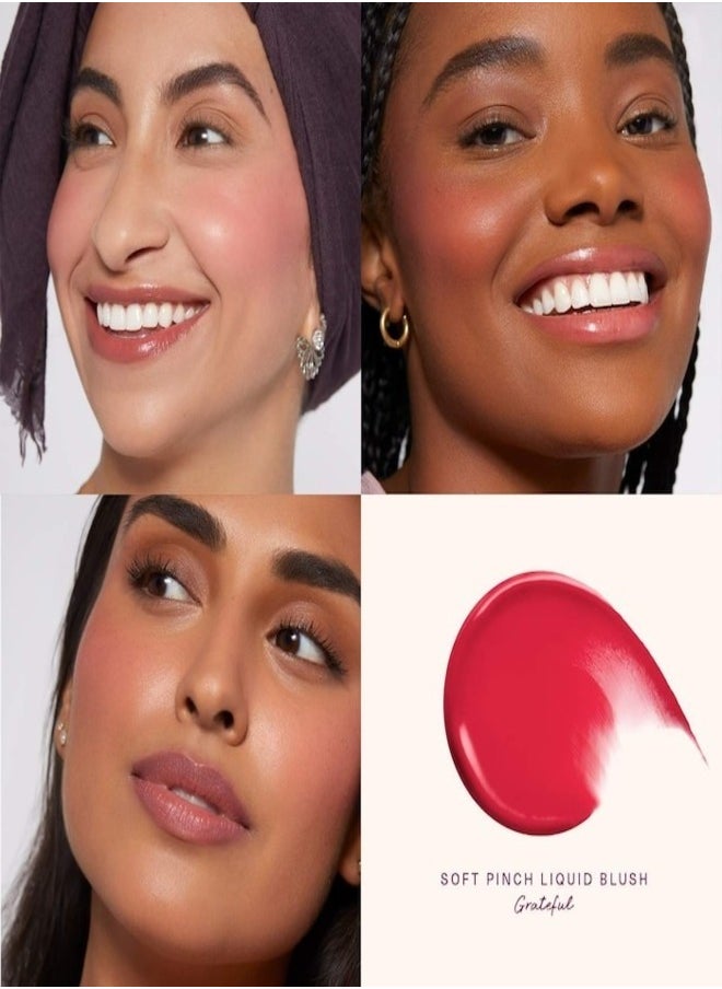 Rare Beauty - Rare Beauty by Selena Gomez Soft Pinch Liquid Blush – Grateful - Dewy True Red, 7.5ml) | Weightless, Long-Lasting, Buildable Liquid Blush for a Natural, Radiant Glow - Image 1