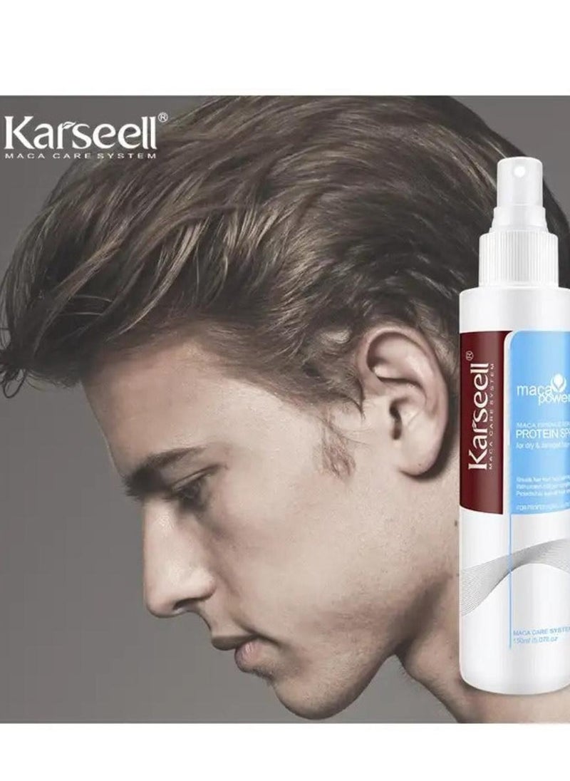 Karseell Repair & Renew Protein Hair Spray - Deep Repair Protein Spray For Dry & Damaged Hair - 5.07fl.oz 150ml  - Image 4
