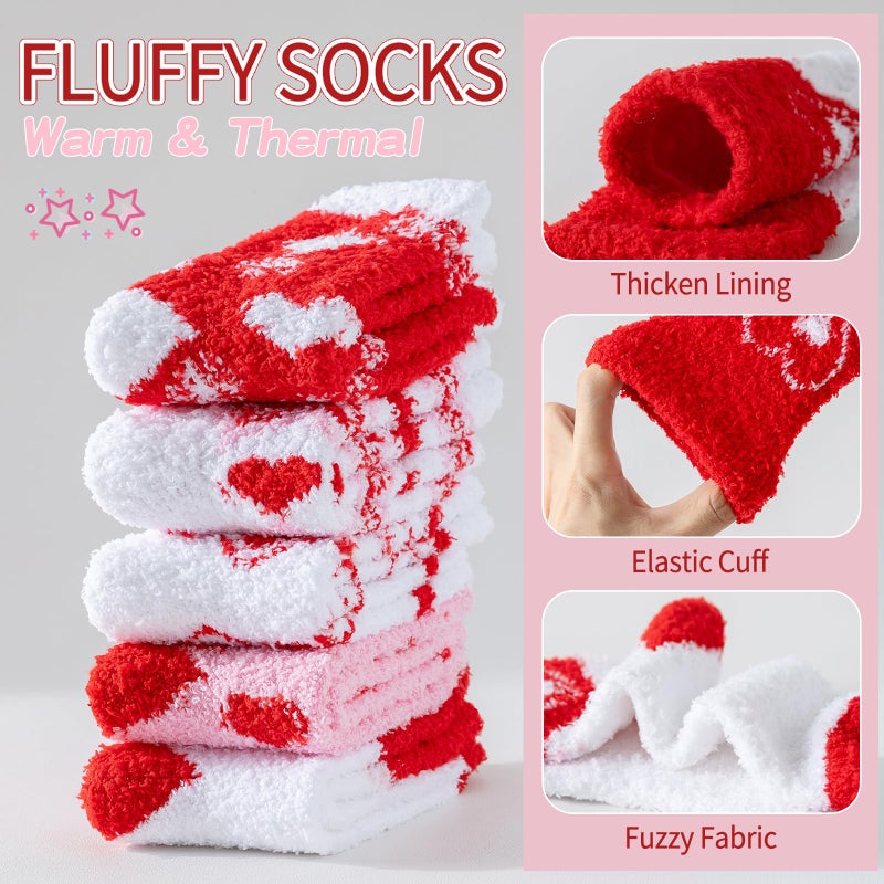 Tavaleu Fuzzy Socks for Women, Fluffy Socks Women, Winter Cozy Sock, Warm Slipper Home Sleeping Sock for Womens - Image 5