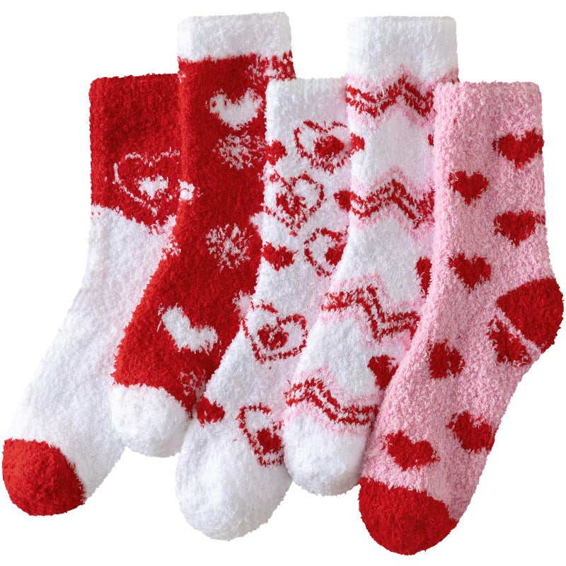Tavaleu Fuzzy Socks for Women, Fluffy Socks Women, Winter Cozy Sock, Warm Slipper Home Sleeping Sock for Womens - Image 1