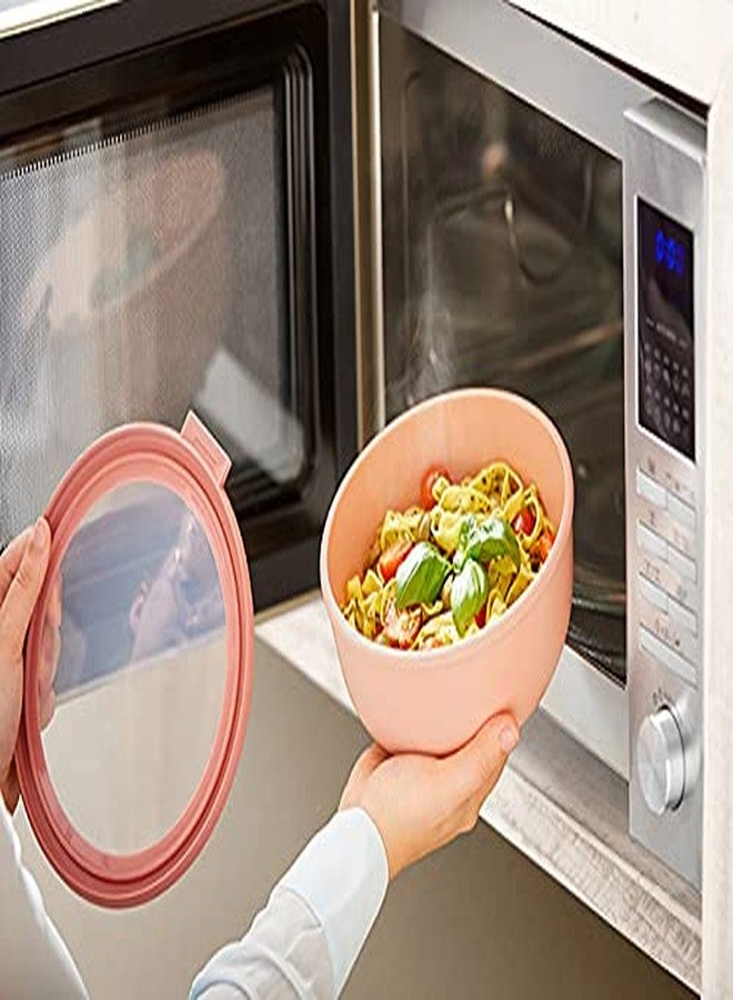 Mepal Cirqula 42oz/1,250ml Multi Food Storage & Serving Shallow Bowls with Transparent Lids | Perfect for Food Prep | Microwave & Dishwasher Safe | Vivid Green | Made in Holland - Image 5