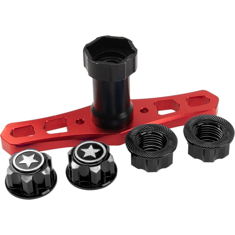 Vgoohobby 17mm Hex Wheel Nuts Adapter w 17 Wheel Hex Wrench RC Sleeve Tool Compatible with Traxxas XMaxx ERevo EMaxx Summit 18 RC Monster Car Black - Image 3