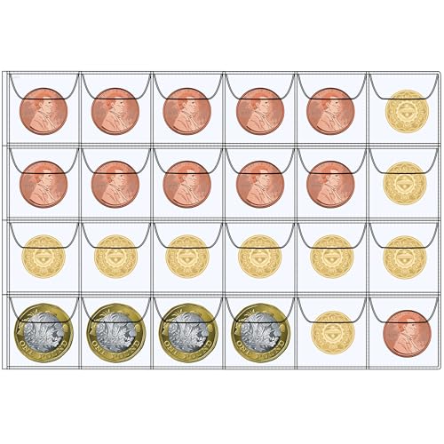 SPS Coin Collection Album – 240 Pockets | Holds Small & Large Coins | 14 Sheets | Premium Storage for Collectors | Coin Organizer | Emerald Green - Image 2