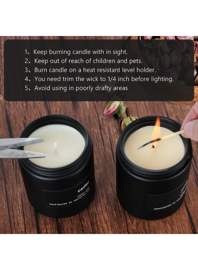 SAEUYVB Scented Candles, Soy Wax Aromatherapy Candle for Relaxing and Stress Relief, Non Toxic, Slow Burning, Christmas, Birthday (sandalwood) - Image 4
