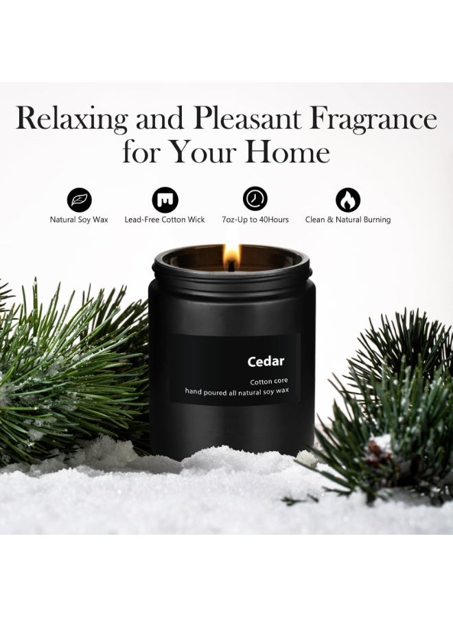 SAEUYVB Scented Candles, Soy Wax Aromatherapy Candle for Relaxing and Stress Relief, Non Toxic, Slow Burning, Christmas, Birthday (sandalwood) - Image 3