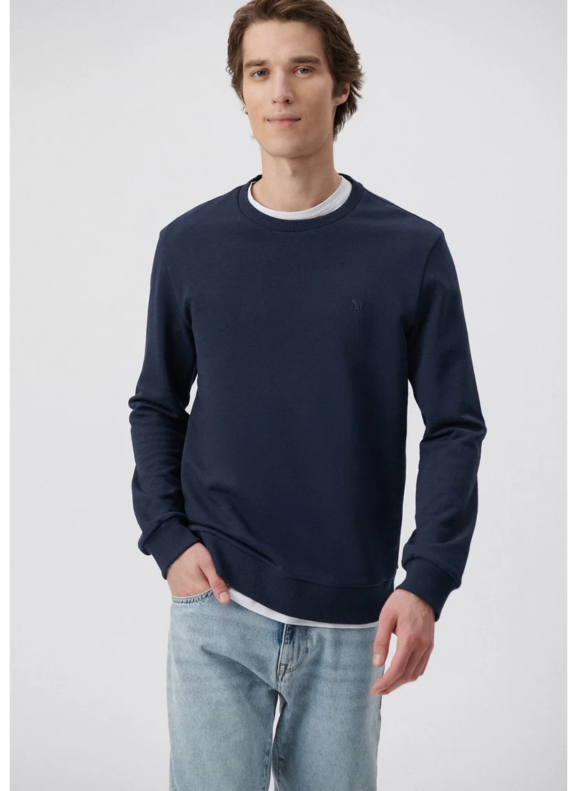 MAVI Blue Men's Crew Neck Navy Blue Sweatshirt 065751-29743