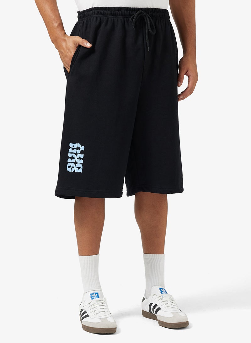 Seventy Five Graphic Print Baggy Shorts - Image 1