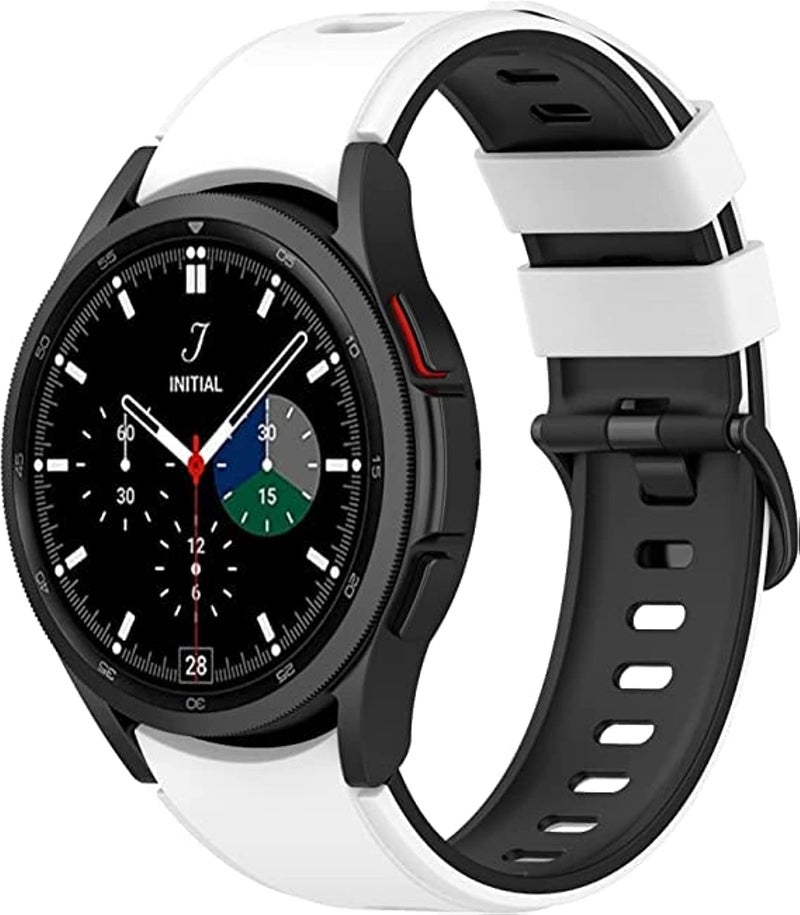 SYOSI Sports Strap Compatible with Samsung Galaxy Watch 5 Pro/4 Classic, No Gap Soft Silicone Replacement Strap (Multiple Sizes) - Image 1