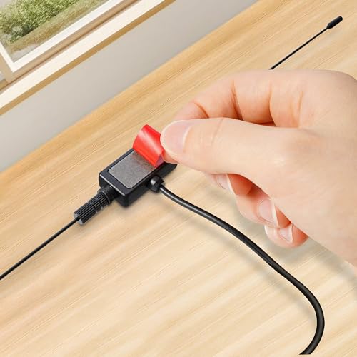 CHHLIUT Universal FM Radio Dipole Antenna, 75 Ohm, 16ft, Screw F Male Plug for Home AV Audio Stereo Receiver Indoor - Image 2