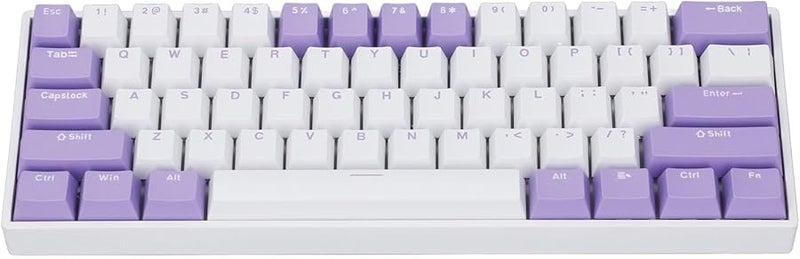 بونج ناس 60 في المائة لوحة مفاتيح ميكانيكية مدمجة للألعاب مع إضاءة خلفية RGB ومفتاح أحمر ومقاومة للظهور الخفي - Image 4