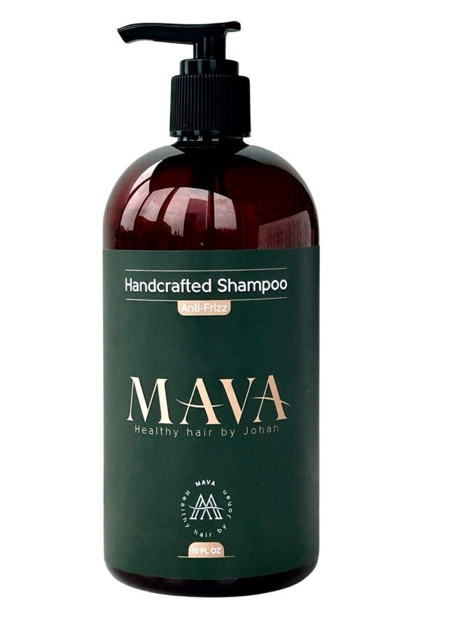 Mava Anti-Frizz Handcrafted Shampoo with Keratin & Bamboo Extract, Superior Smoothing 16oz. - Image 1
