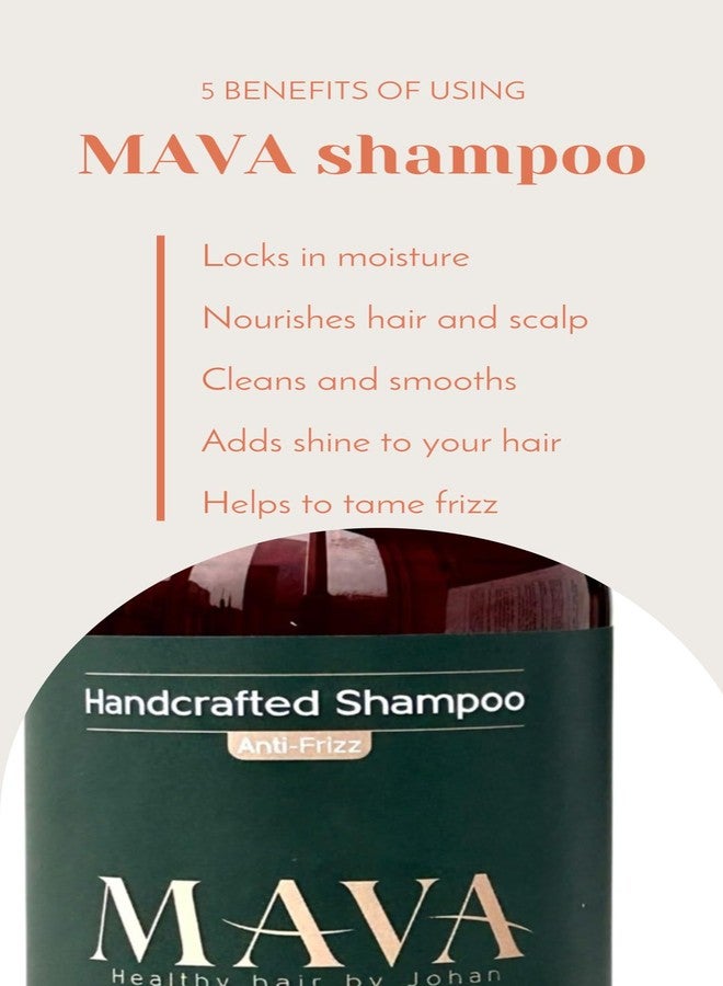 Mava Anti-Frizz Handcrafted Shampoo with Keratin & Bamboo Extract, Superior Smoothing 16oz. - Image 4