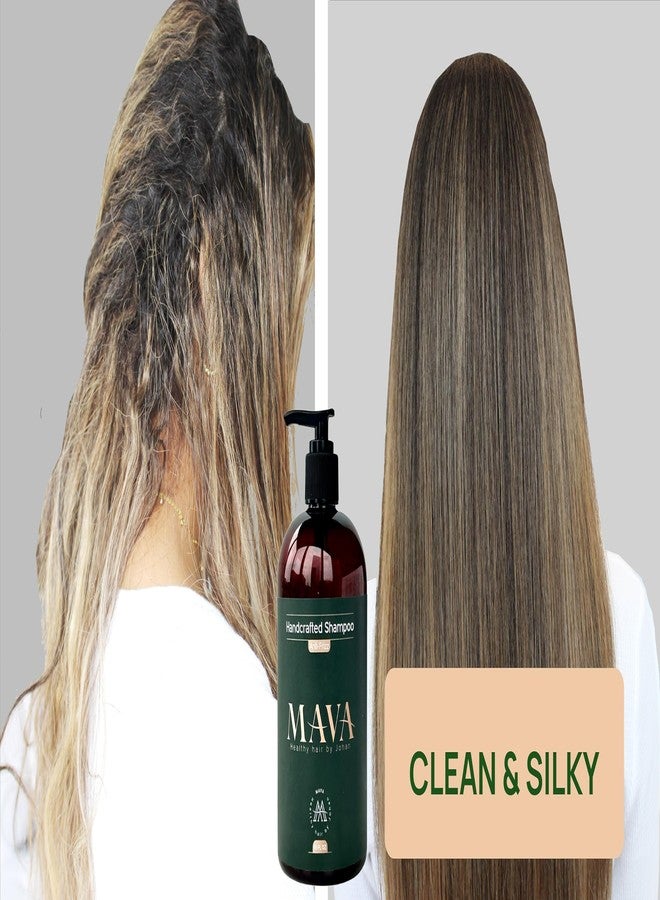 Mava Anti-Frizz Handcrafted Shampoo with Keratin & Bamboo Extract, Superior Smoothing 16oz. - Image 2