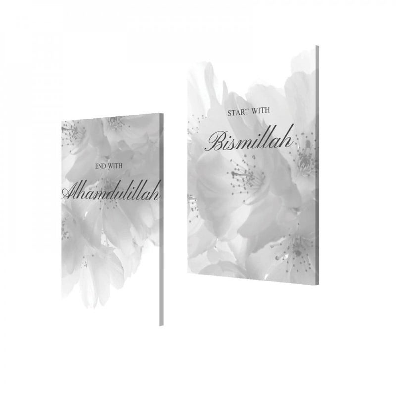 Marktna A double canvas painting with an Islamic design, total size 80x60 cm - Image 2